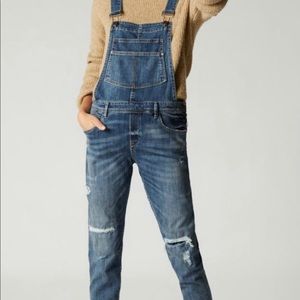 NWT Blank NYC Distressed Overalls